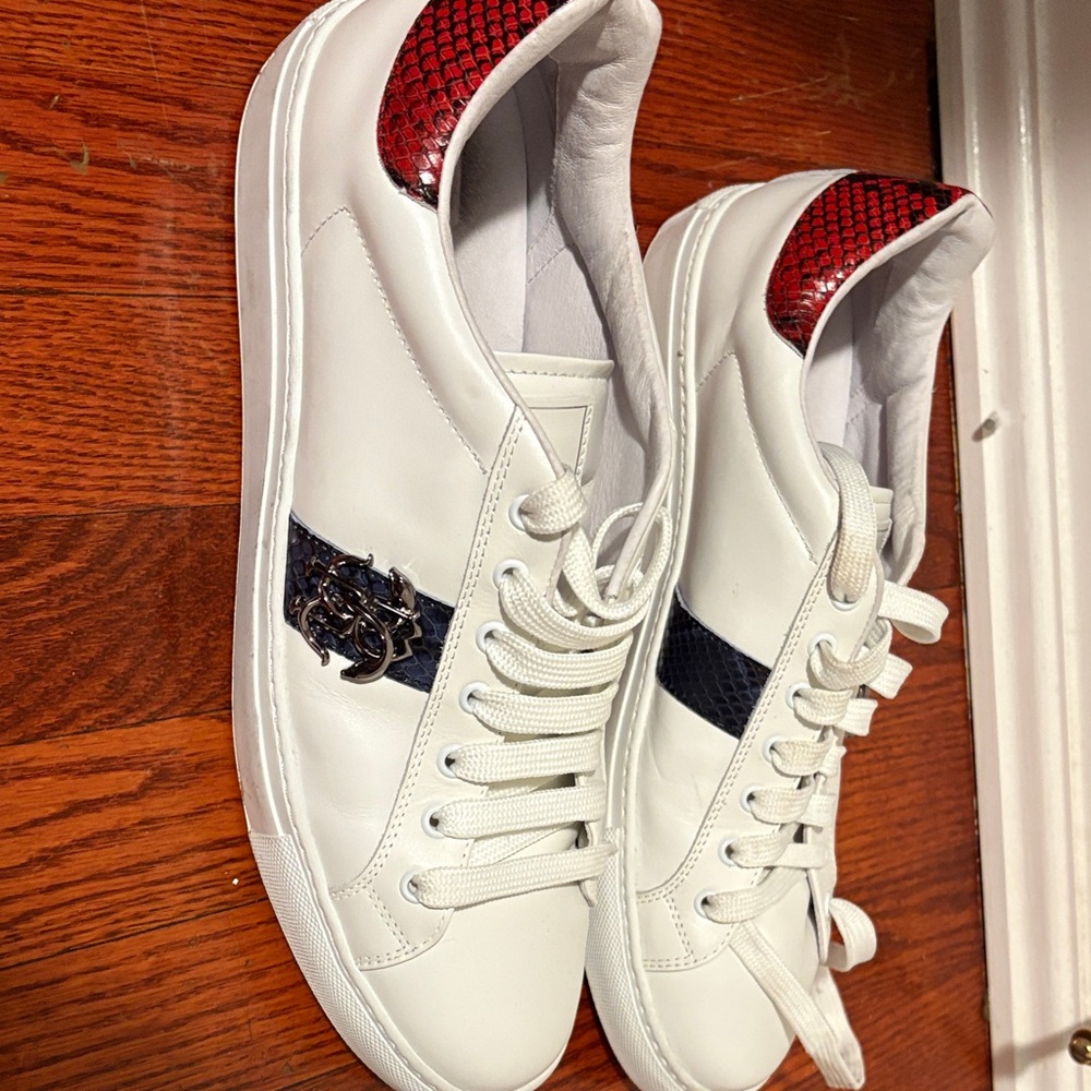 White and Red Women's Sneakers